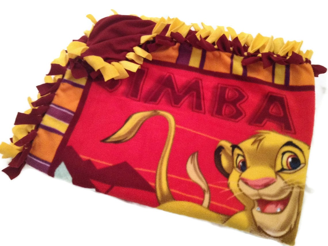 Disney Lion King Blanket Fleece No Sew Tie by BlanketsUnlimited