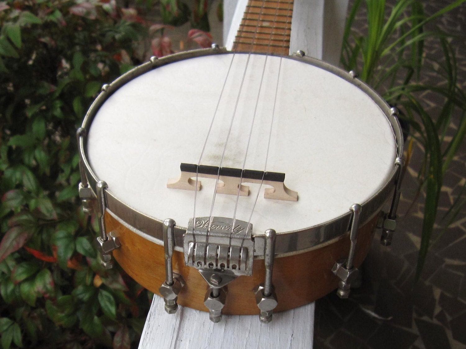 Vintage 1920s STERLING Banjo Ukulele by CarolinaVintage2012