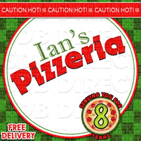 Pizza Box Label Printable