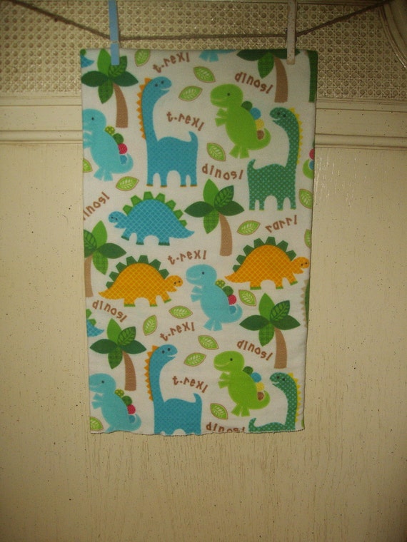 Dinosaur Baby Blanket Dinosaur Receiving Blanket by momandminion