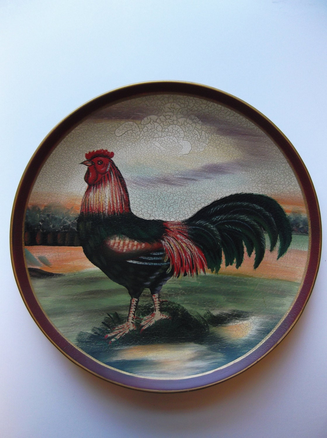 Decorative Rooster Plate