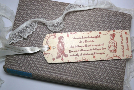 Pride and Prejudice Mr Darcy's Proposal Wooden Bookmark by BohemiasLookingGlass