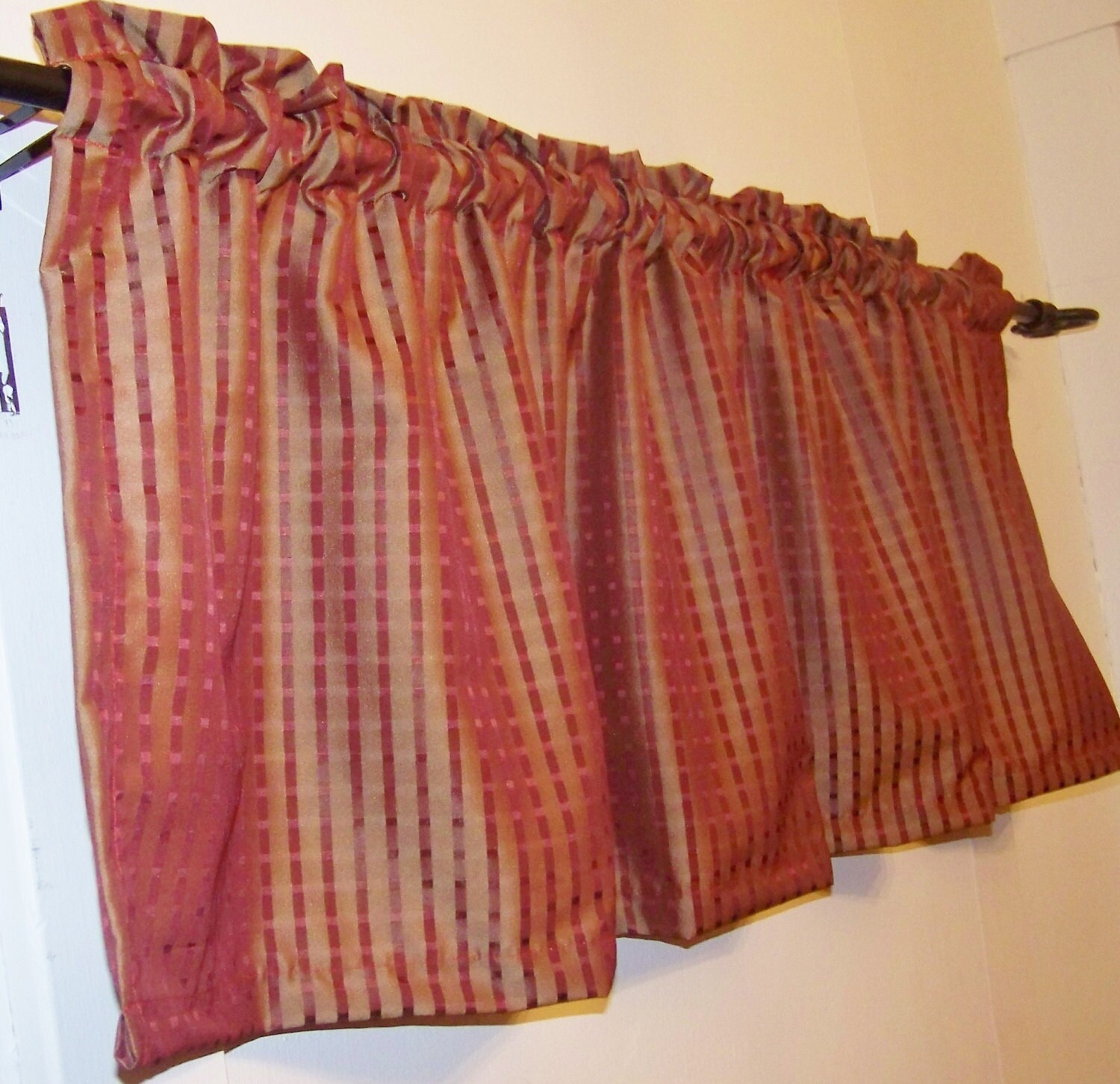 WINE COLOR VALANCES Window treatment prettySpring Summer