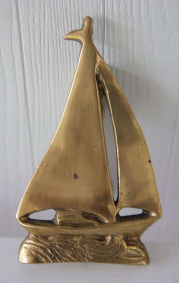 brass sailboat door knocker