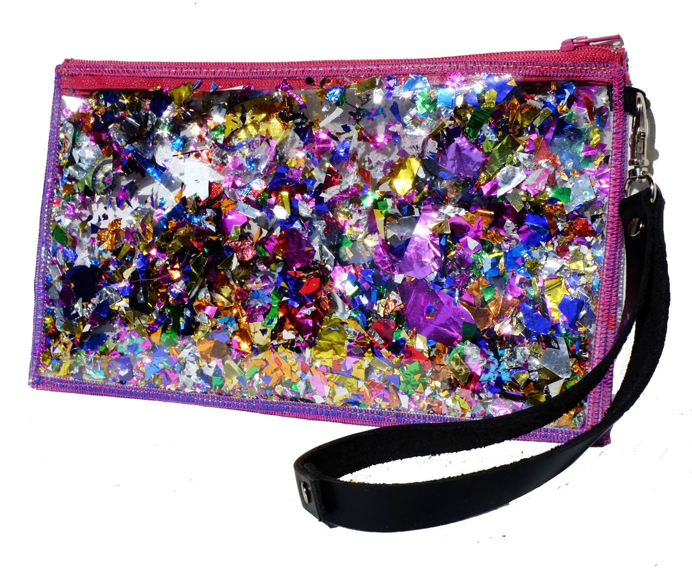 rainbow clutch purse