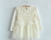 12m,24m,3T,4T,5T,6T spring toddler girl wedding party dress white lace dress kids clothes Baby dress girl skirt