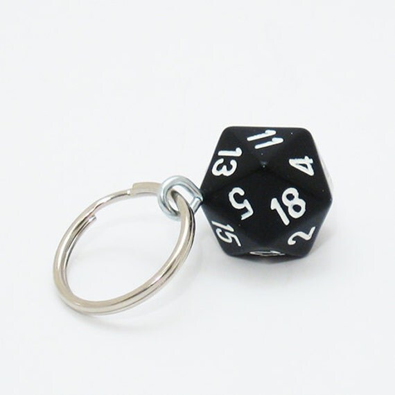 D20 Dice Keychain Pendant by Roll4Damage on Etsy