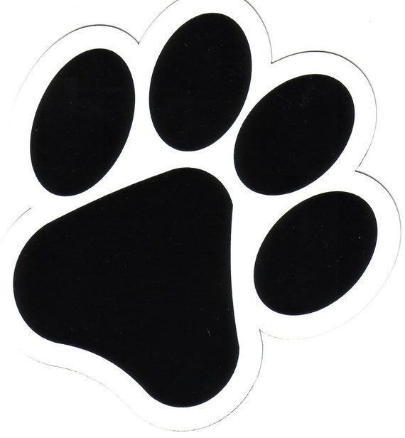 Paw Print Decal Dog Lover Decal 3.75 inches