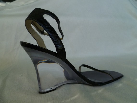 calvin klein lucite heel