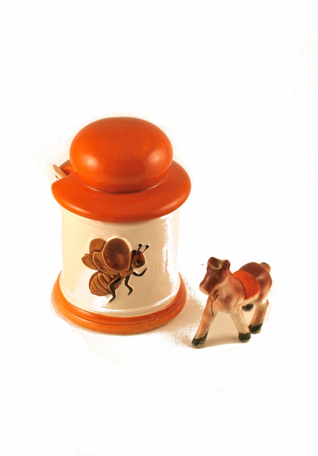 Download Vintage Armbee Ceramic Honey Jar Japan Yellowimages Mockups