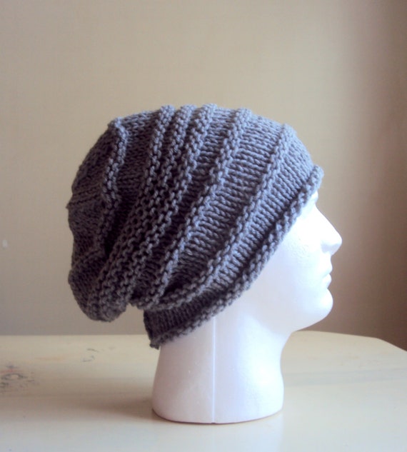 Mens Knit Slouchy Beanie Celebrity Hat Winter by GrahamsBazaar