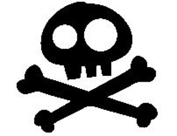 Jake and the Neverland Pirates Skull silhouette DIGITAL file