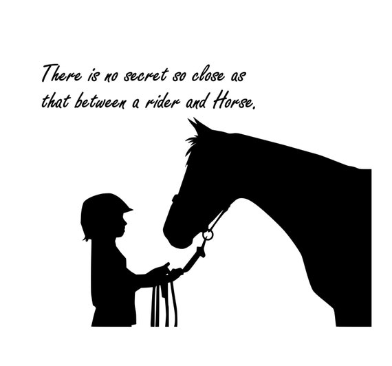 Download Horse-Horse and Child Quote-Horse Quote wall decal-Approx. 28