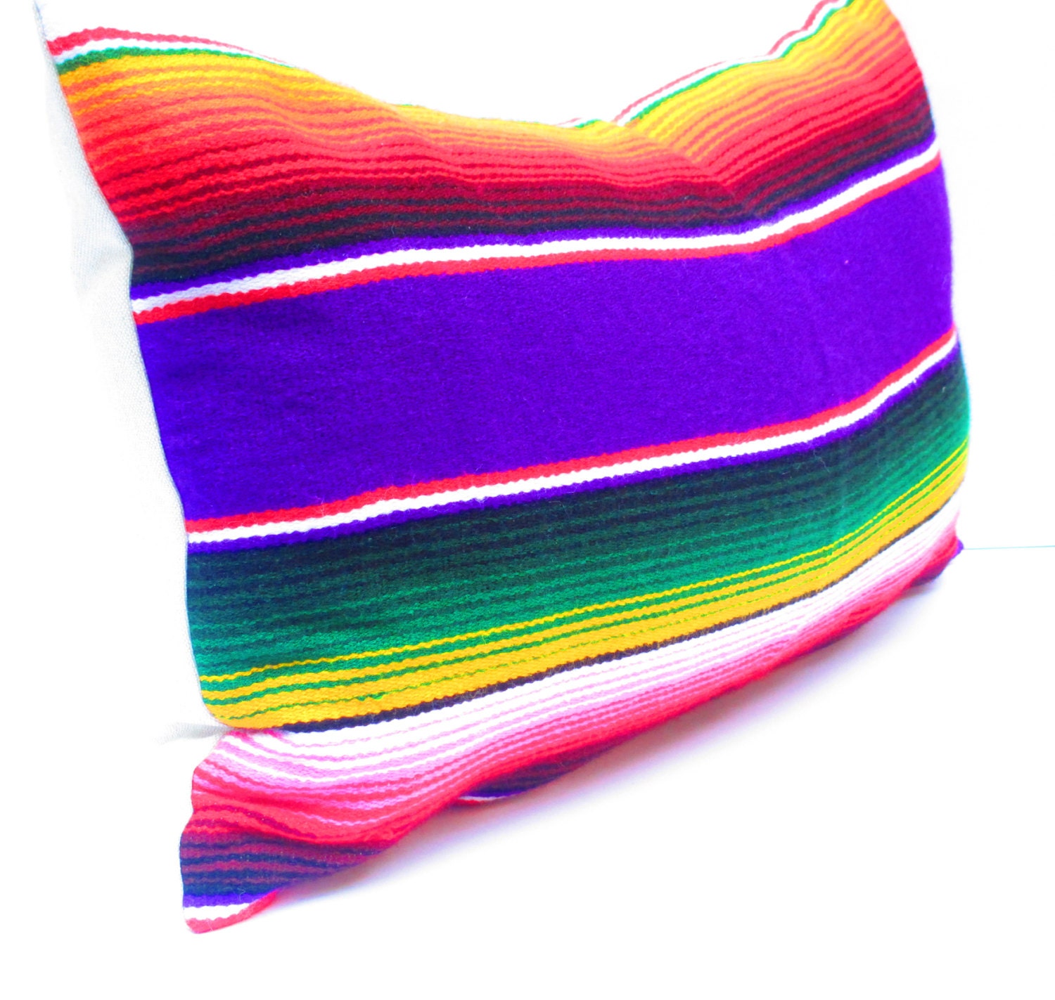 Mexican Pillow Mexico Home Decor Colorful Striped Pillow