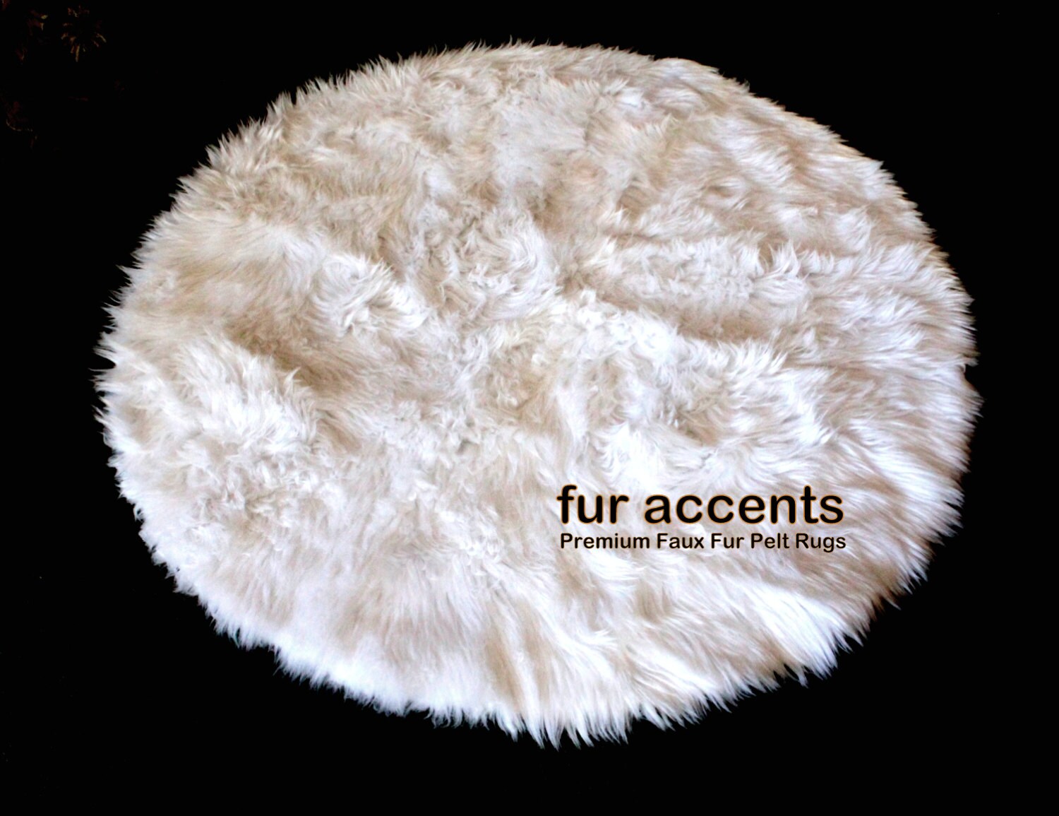 Large Round Faux Fur Rug Photos