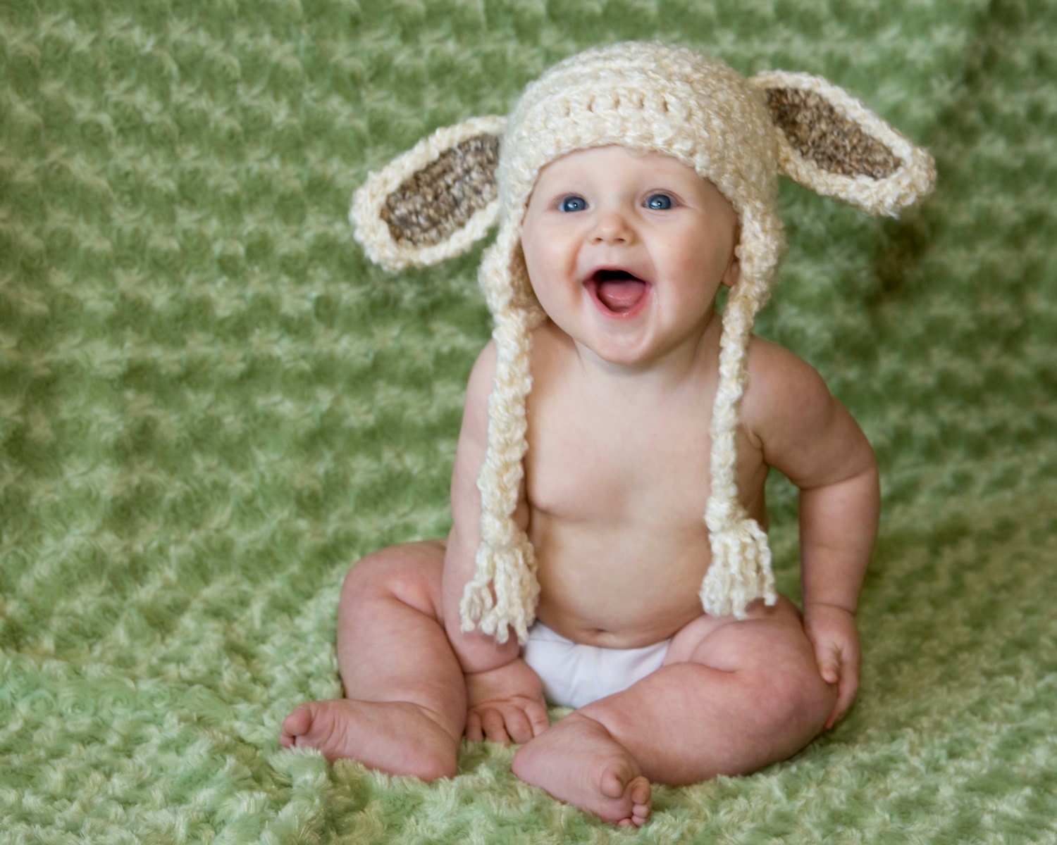 crochet gifts shower to baby Toboggan Baby by Lamb Lamb Hat Beanie Lamb Costume Hat TheTwistedK