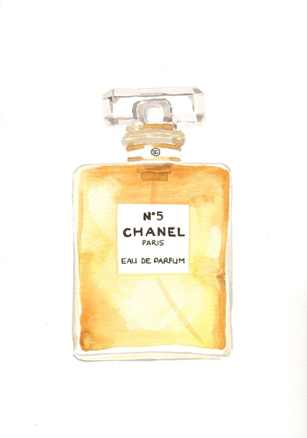 Chanel No.5 Eau de Parfum Fragrance Watercolor Perfume