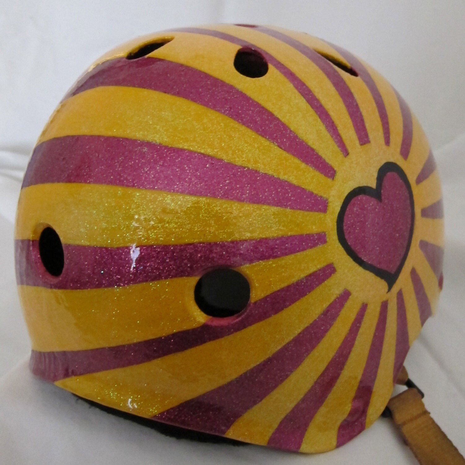 Custom Designed Glitter Helmet by SparkleDome on Etsy