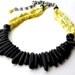 Black and Yellow Beaded Necklace - Onyx and Lemon Jade Gemstone Necklace - Gemstone Jewelry - Beadwork Jewelry - Big Skies Jewellery