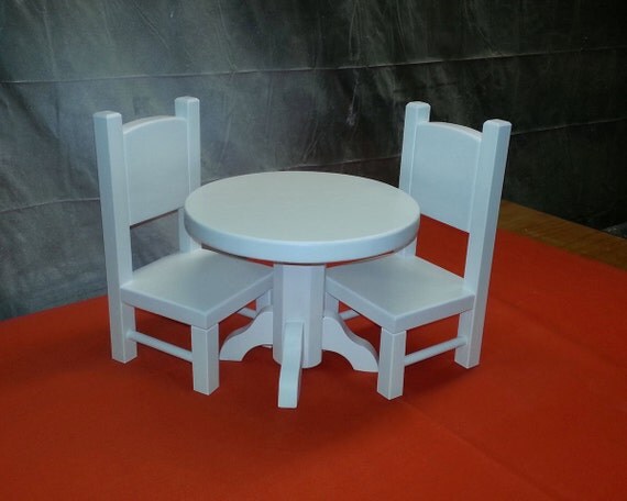 Round Table and Chair Set for American Girl Doll by 