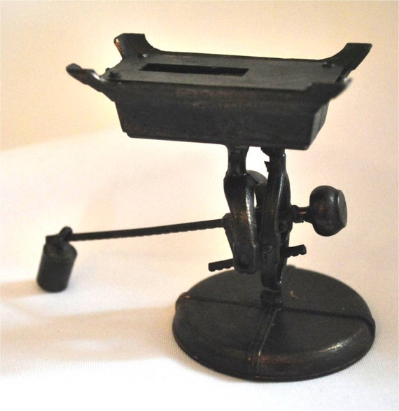 Vintage Unique Metal Pencil Sharpener with by HarpersFerryGypsyMkt