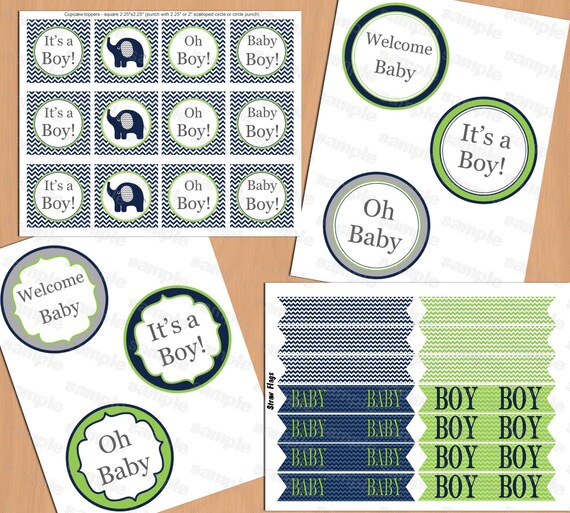 Boy Baby Shower Party Pack Baby Shower Party Package Printable