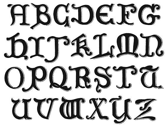 14th Century Alphabet