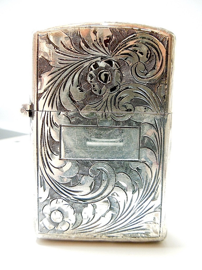 Vintage Sterling Silver Zippo Lighter