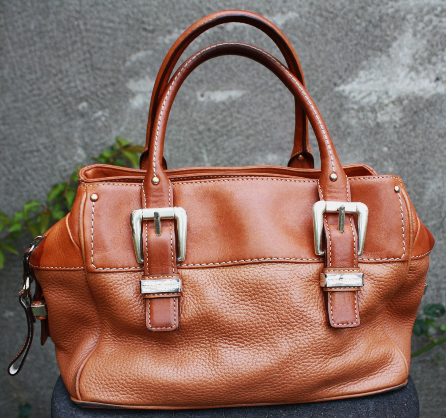 Vintage MICHAEL KORS Genuine Leather Brown Handbag Shoulder