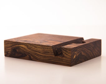 iPad Stand - Bocote Wood (tablet stand, iPad, docking, mens gift, iPad Stand - Bocote Wood (tablet stand, iPad, docking, mens gift,