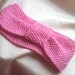 HandmadeLittleCreations Hand Knitted Wide Stylish Headband/ Earwarmer In Gorgeous Candy  Pink