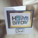 Handmade Card - Happy Birthday Son - Hand Stamped and Water Coloured