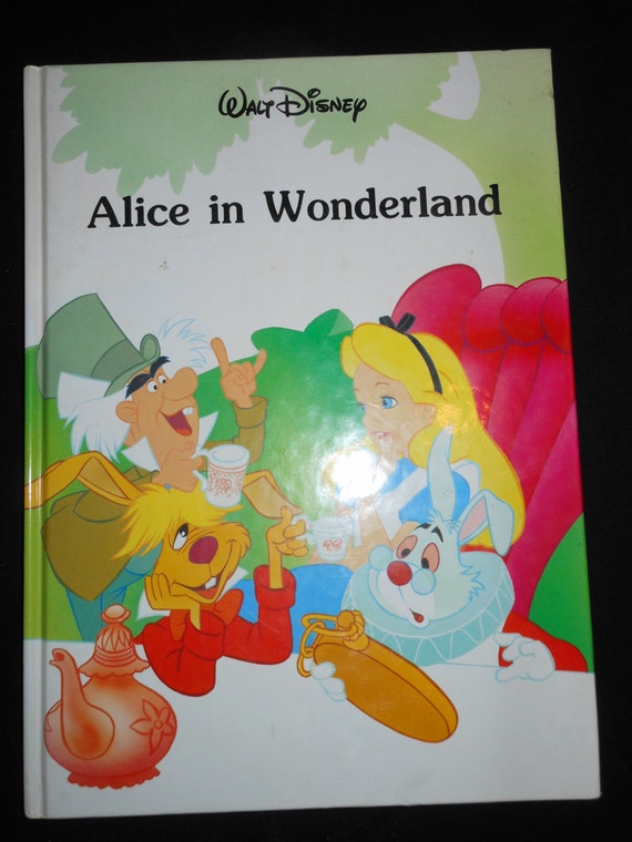 Items similar to Walt Disney Alice in Wonderland Twin Book on Etsy