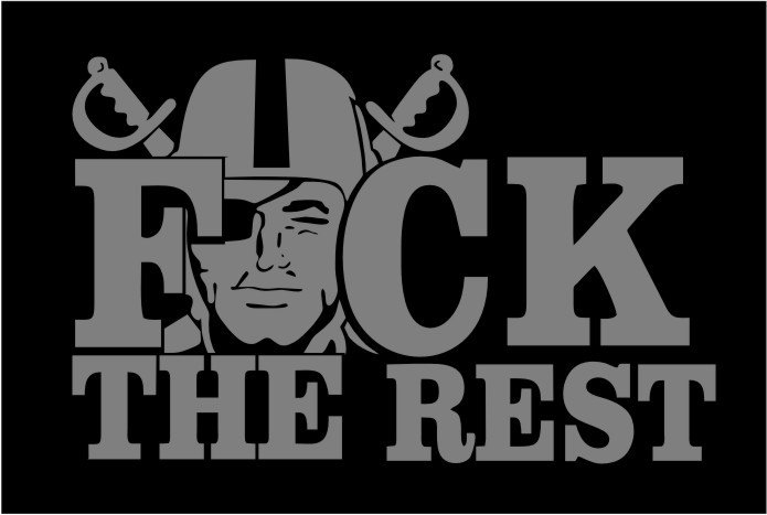 f the rest raiders decal/sticker