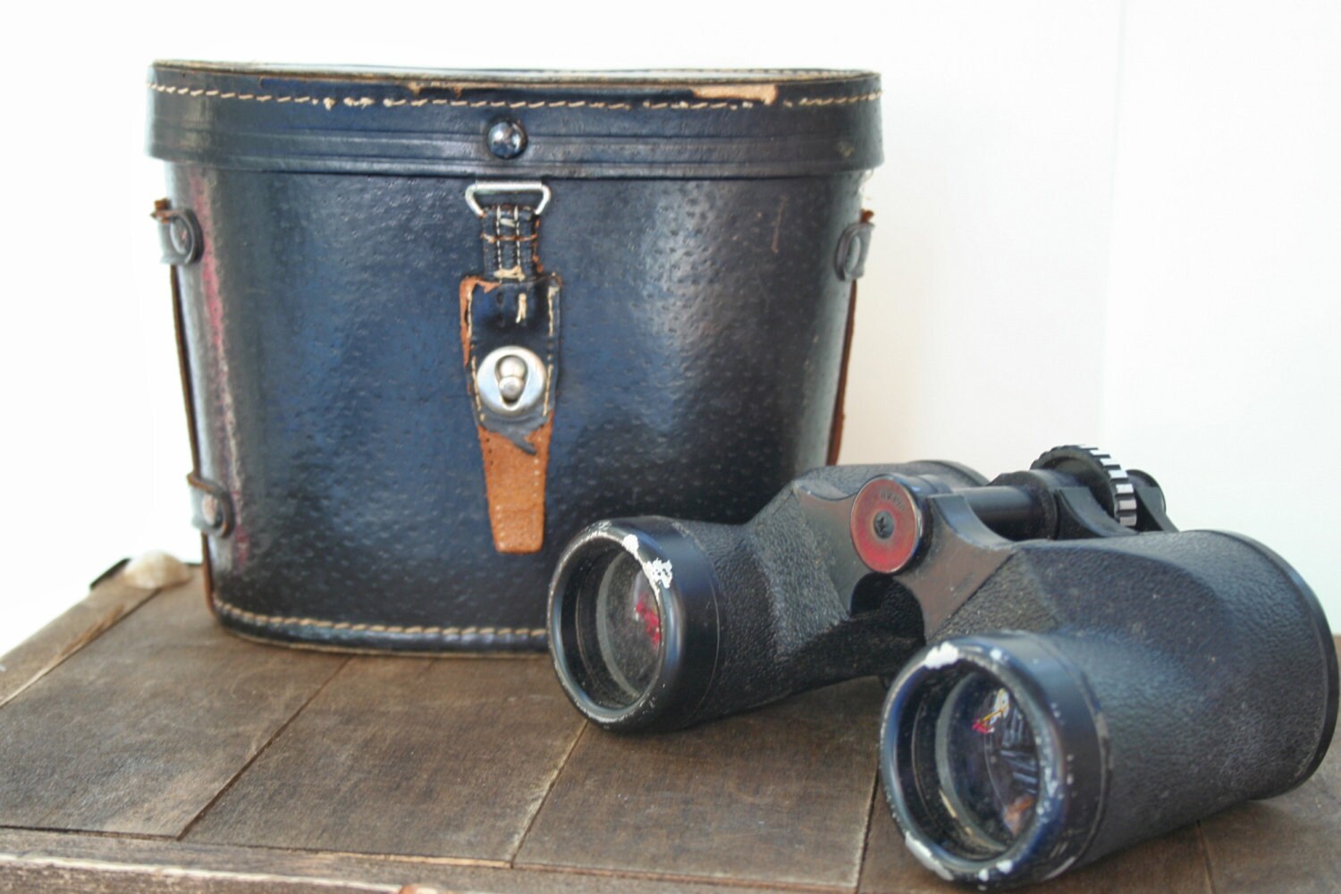 Vintage Binoculars and Case Tasco Vintage Black by MyOliviaVintage