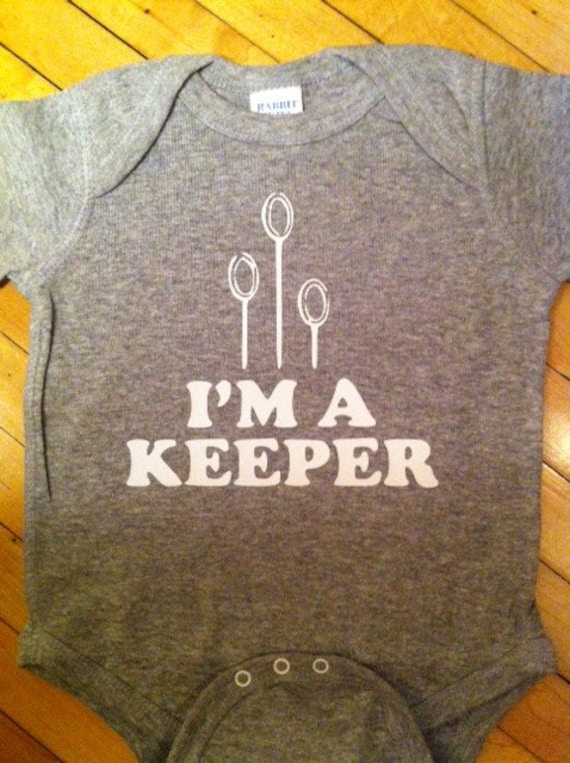 Funny Harry Potter I'm a Keeper Baby Body Suit One Piece Creeper.