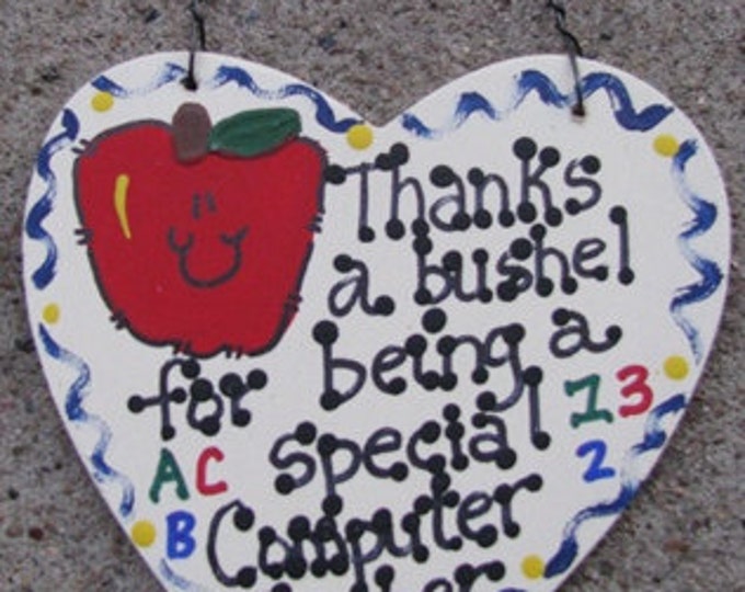 Teacher Gift 6021 Thanks a Bushel Special Computer Teacher