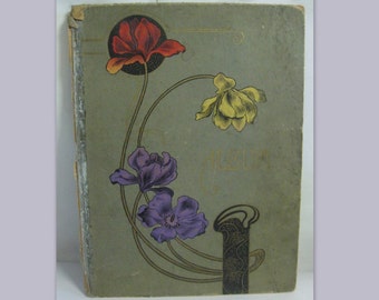 Original ART NOUVEAU. Cover of a photo album, a binder or similar. Vintage