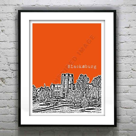 y blacksburg craft fair va Poster Print VT Blacksburg Virginia Art