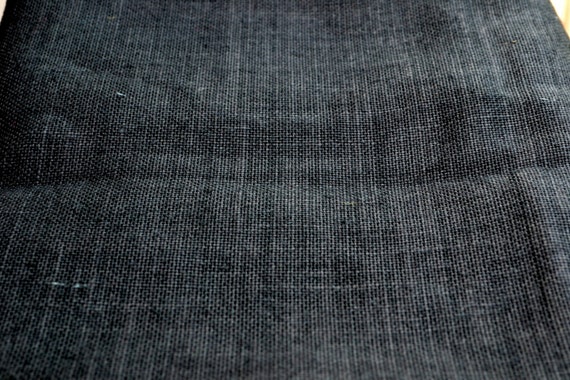 Black Burlap Fabric Natural ecofriendly fabric 100 percent