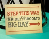 Printable Circus Wedding Sign "Step This Way" (Instant Download)