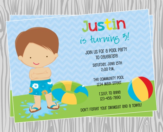 Handmade Boys Party Invitations 10