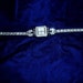 Deco Silver Tone Metal Ladies Rhinestone Watch Japan Movement