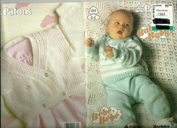 BABY BABY Baby Knitting Patterns Patons Beehive by KenyonBooks