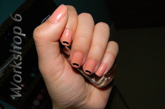 2. Mustache Nail Art Designs on Tumblr - wide 5