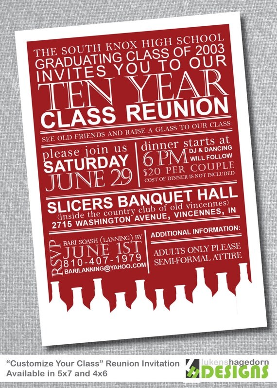 Funny Class Reunion Invitation Wording 4