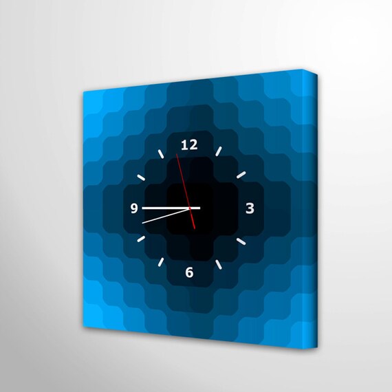 wall clock canvas retro art decoration unique modern kitchen