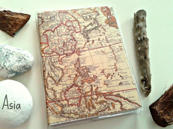Journals - Diary - Notebook Handmade "Map of the world" (three variations)