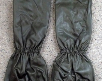 vintage Swiss military army gloves army surplus 1989, 3/4 length officer soldier