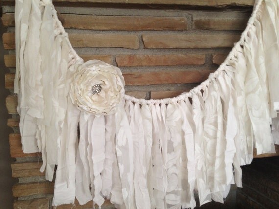 rustic wedding garland shabby chic decor vintage lace rustic wedding garland shabby chic decor vintage lace
